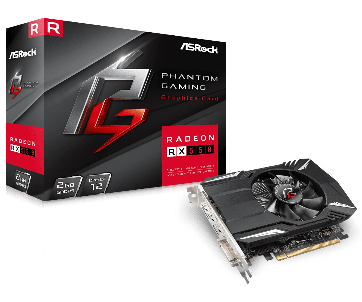 ASRock Phantom Gaming Radeon RX550 2G